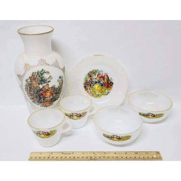 termocrisa Other - Termocrisa Vase And 2‎ Each Of Cups, Bowls Plus One Plate model 29 colonial